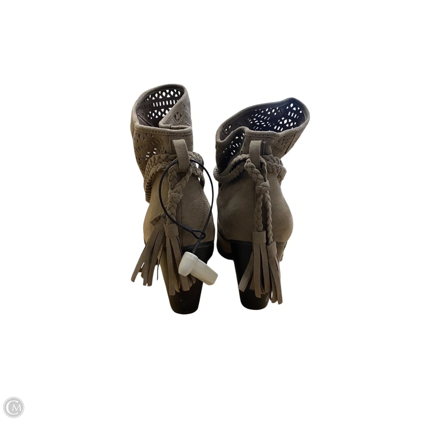 Boots Ankle Heels By Qupid In Tan, Size: 10