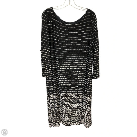 Dress Casual Midi By Taylor In Black, Size: 20