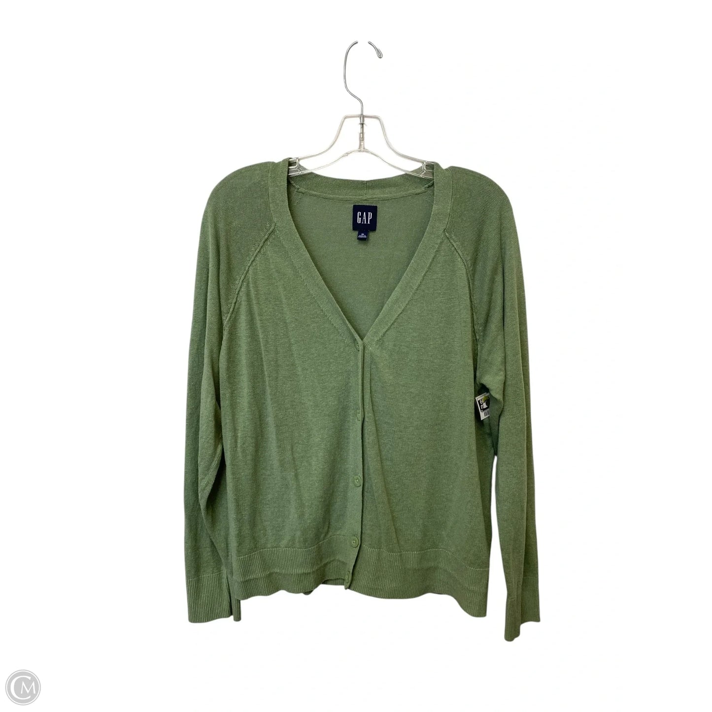 Cardigan By Gap In Green, Size: Xl