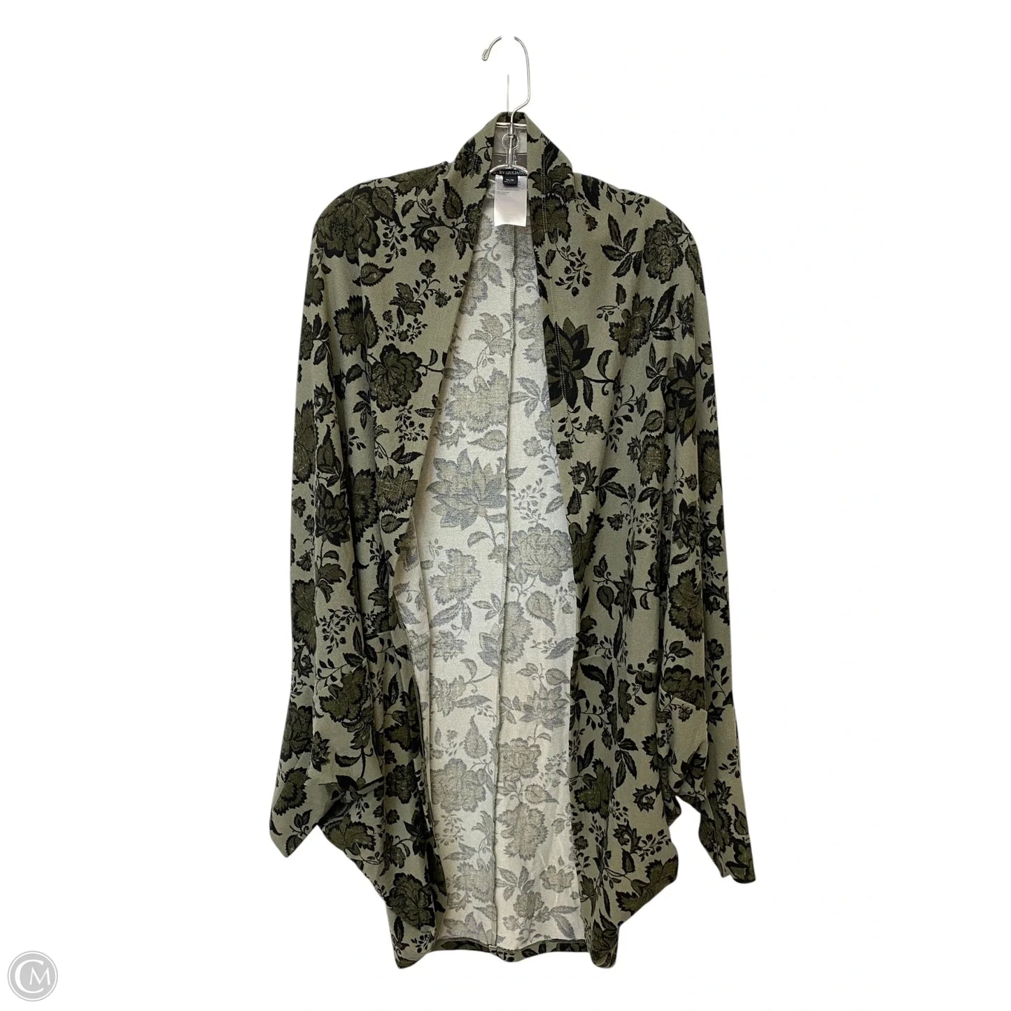 Cardigan By G By Giuliana In Green, Size: Xl