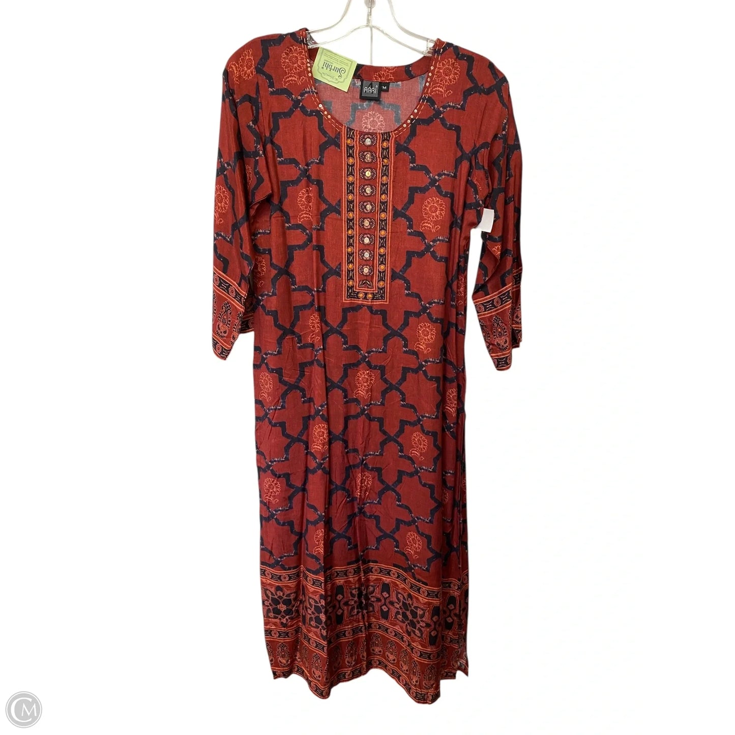 Dress Casual Midi By Cme In Multi-colored, Size: M