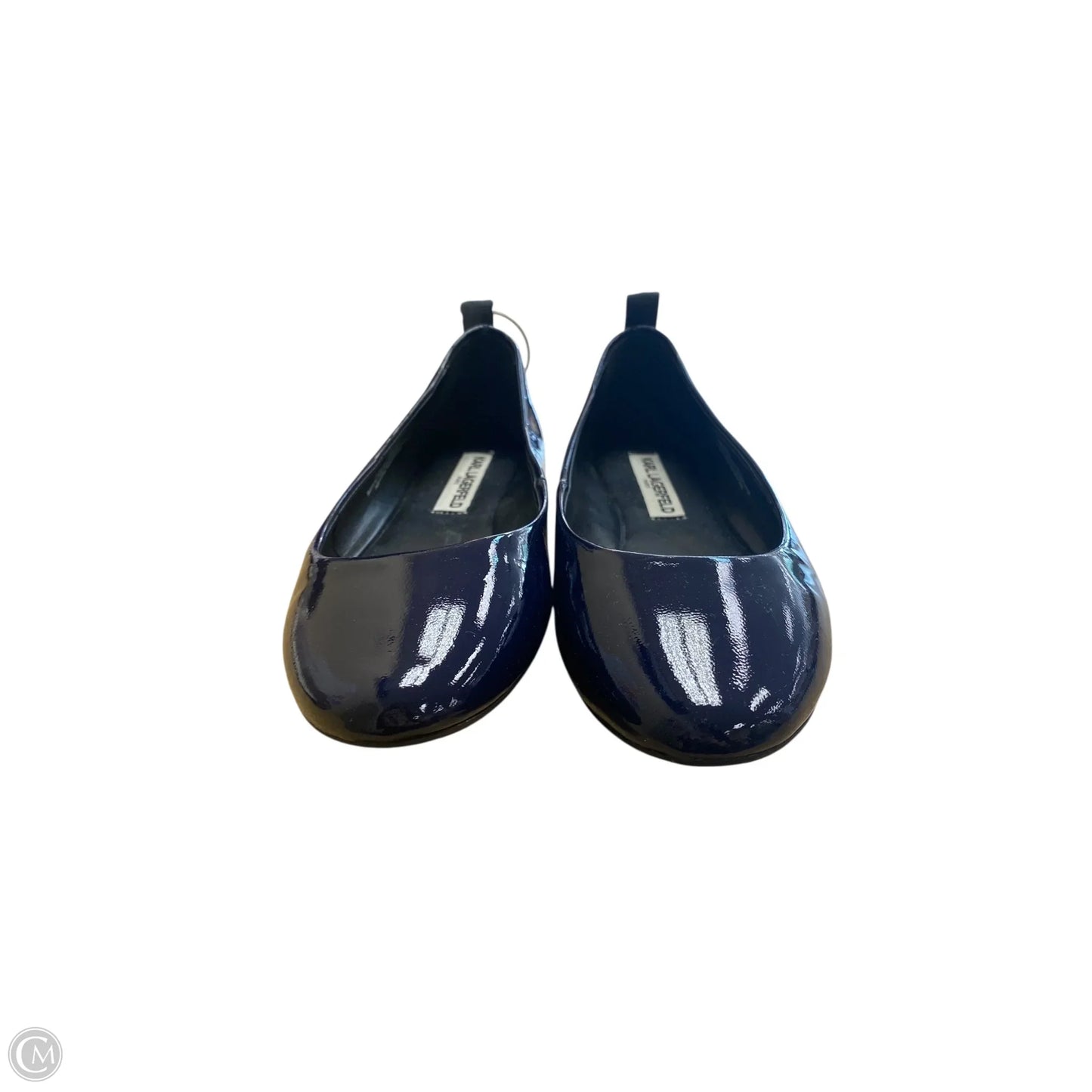 Shoes Designer By Karl Lagerfeld In Navy, Size: 6