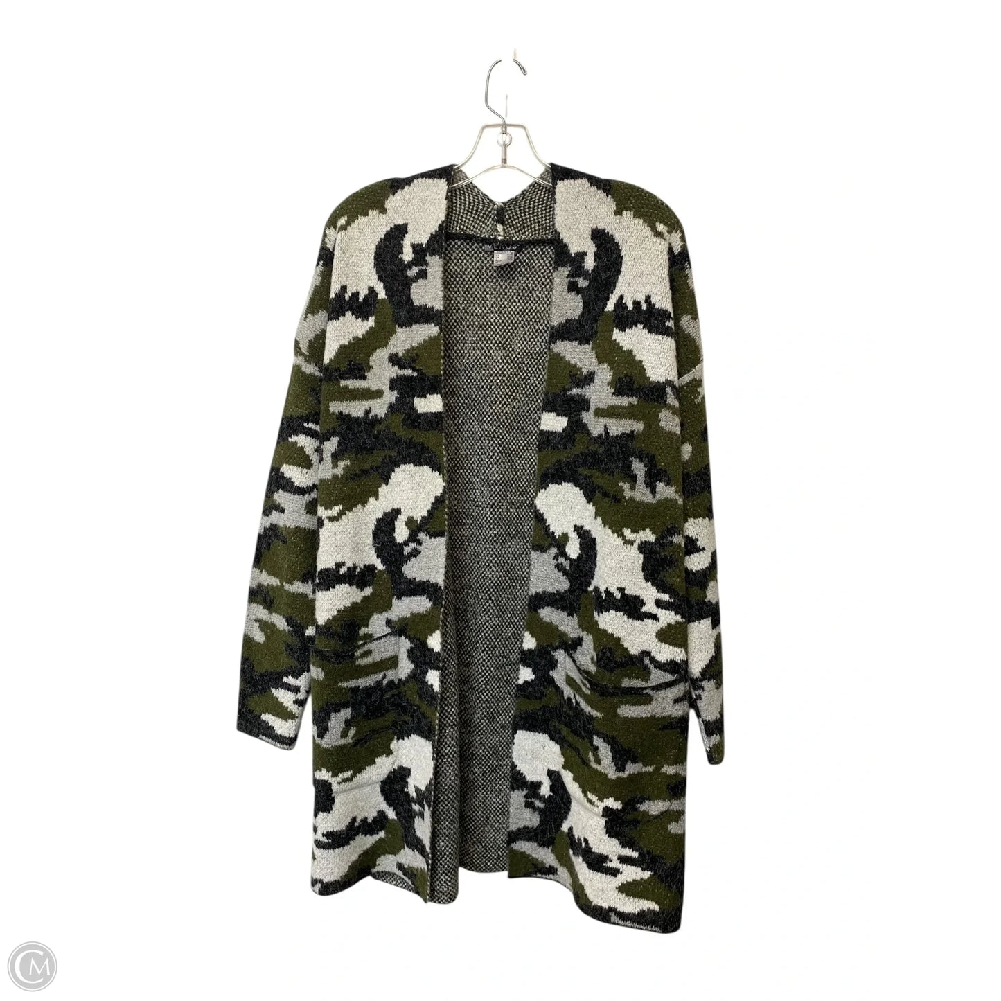 Cardigan By Venus In Camouflage Print, Size: M