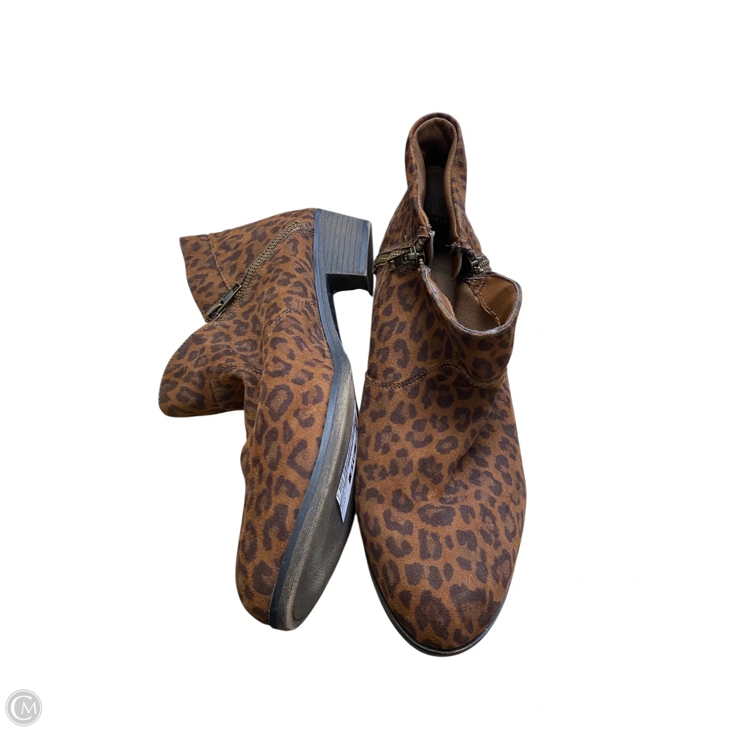 Boots Ankle Heels By America Rag In Animal Print, Size: 11