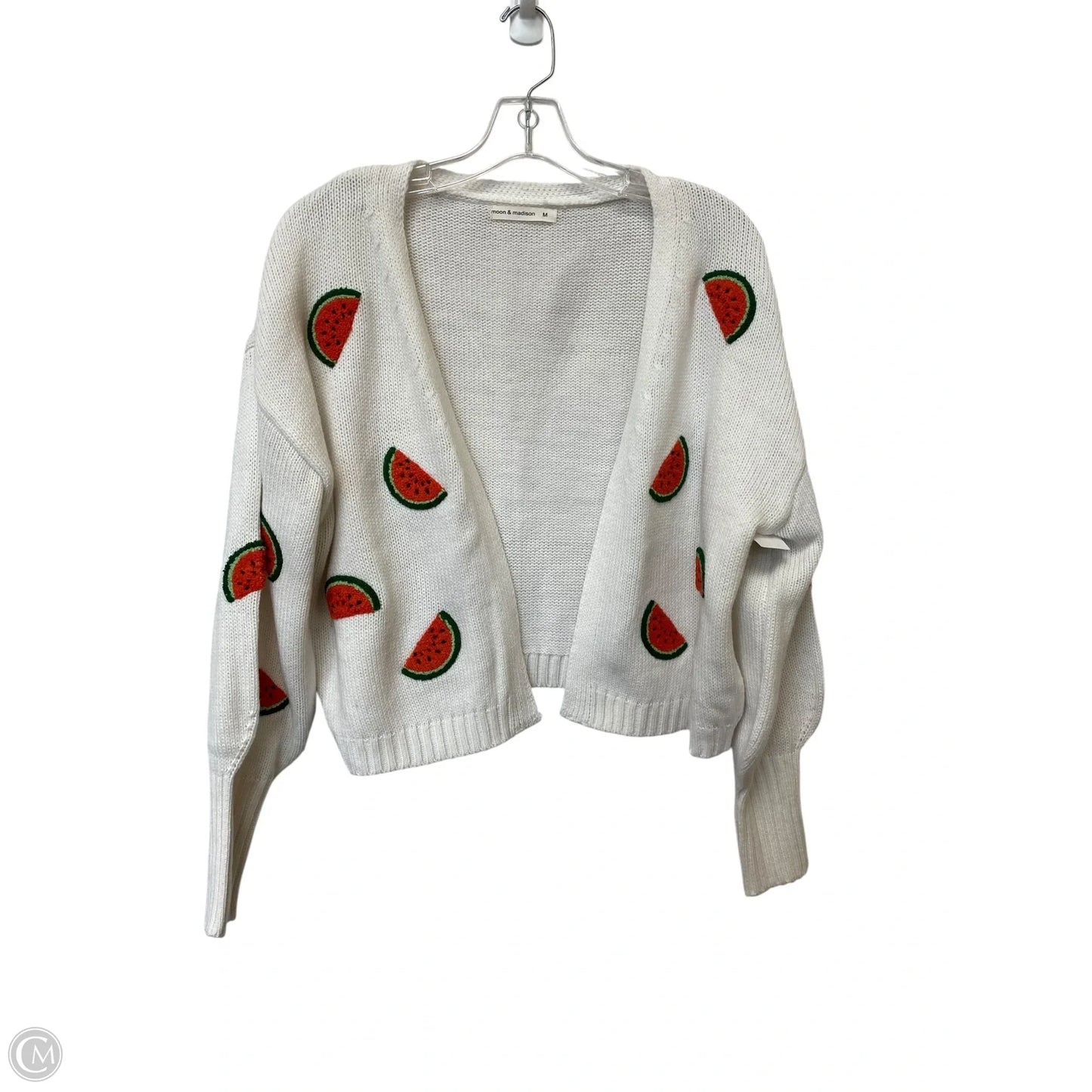 Cardigan By Moon And Madison In White, Size: M