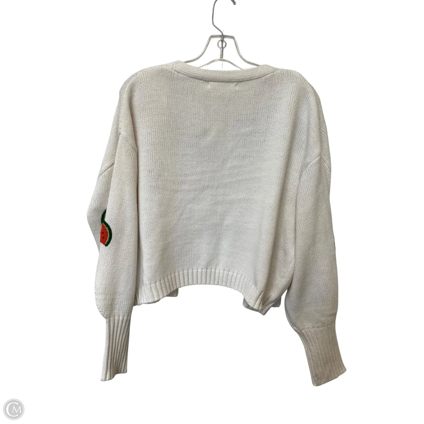 Cardigan By Moon And Madison In White, Size: M