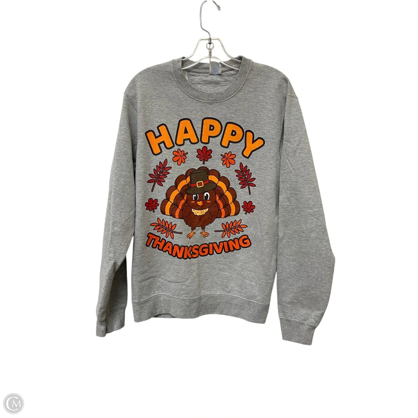 Sweatshirt Crewneck By Port & Company In Grey, Size: M