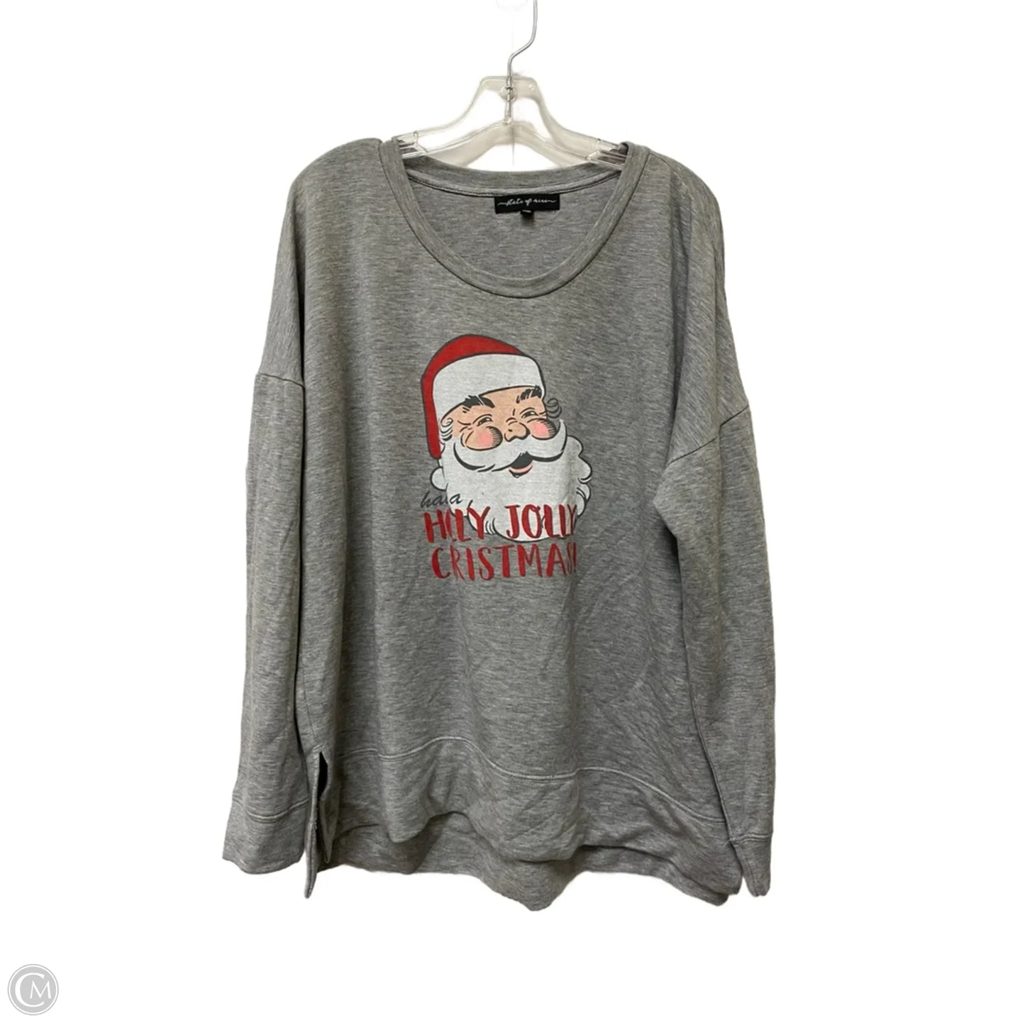 Sweatshirt Crewneck By State Of Mine In Grey, Size: Xxl