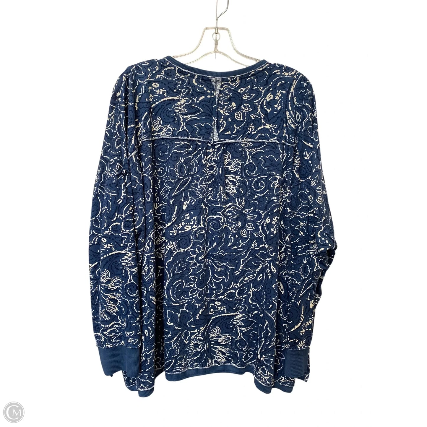 Top Long Sleeve By West Bound In Blue, Size: 3x