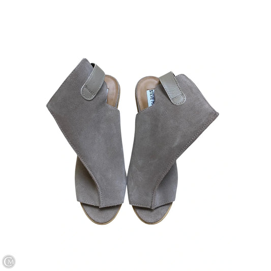Shoes Heels Block By Steve Madden In Grey, Size: 8.5