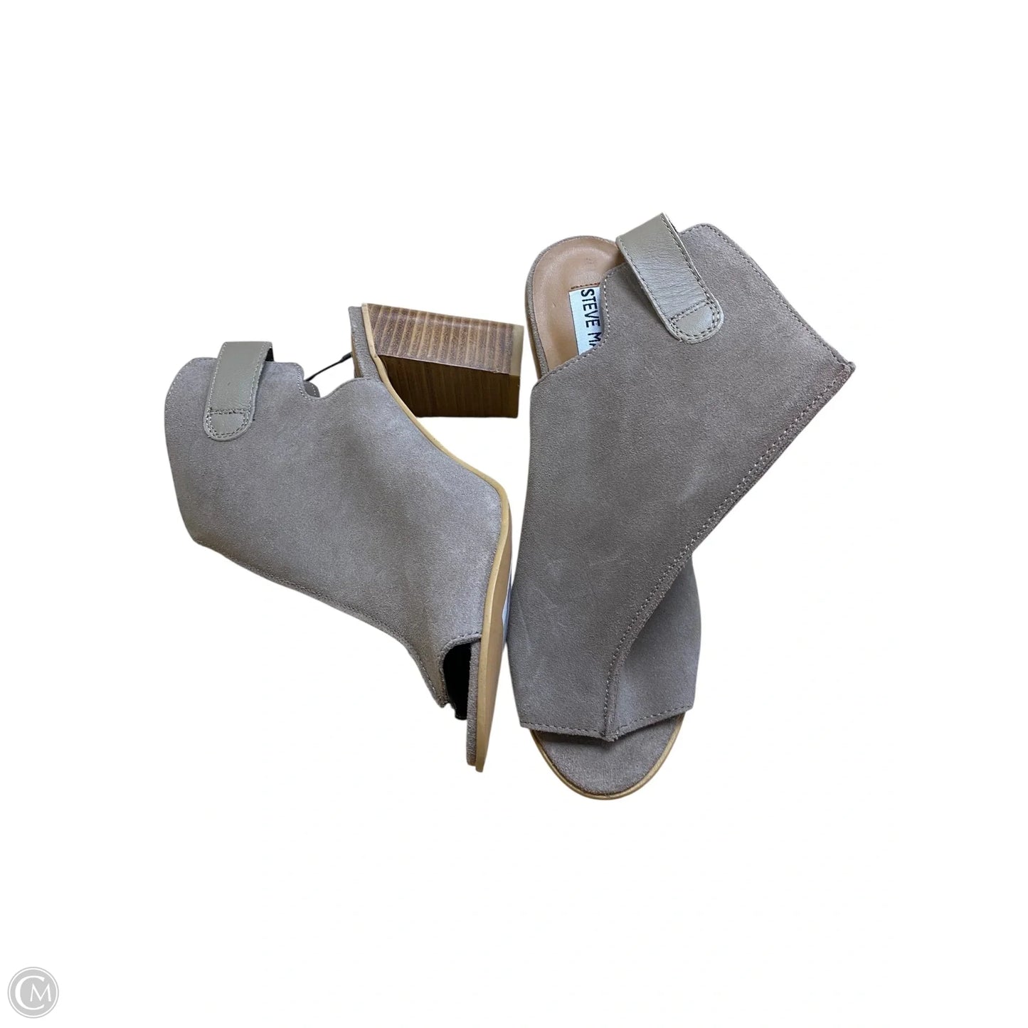 Shoes Heels Block By Steve Madden In Grey, Size: 8.5