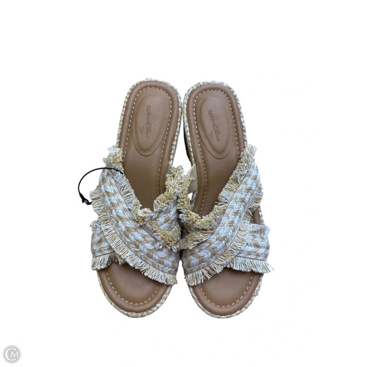 Shoes Heels Platform By Universal Thread In Tan, Size: 10