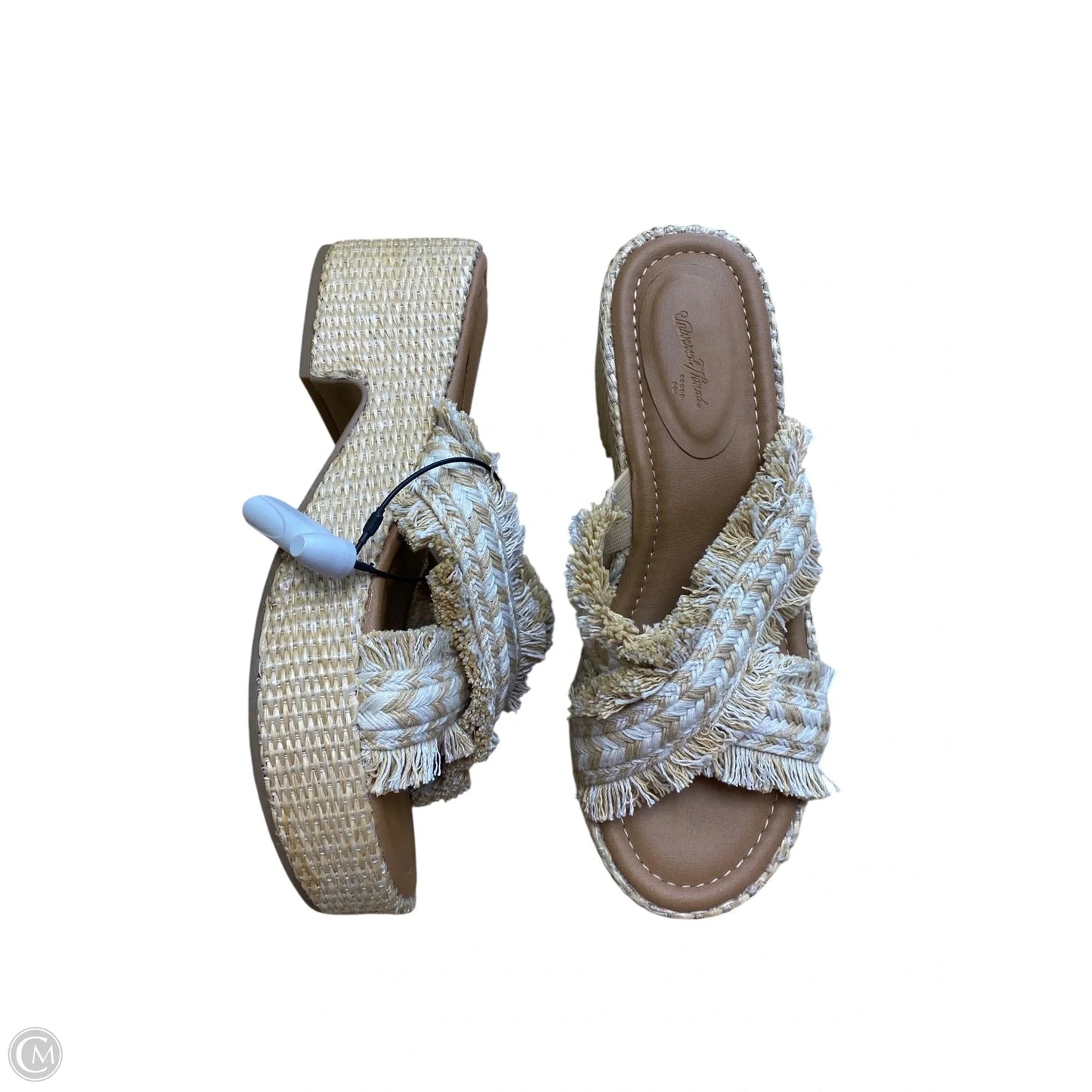 Shoes Heels Platform By Universal Thread In Tan, Size: 10