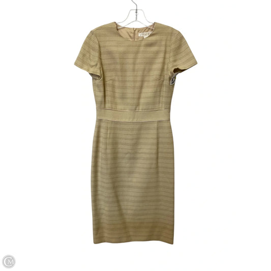 Dress Casual Midi By Clothes Mentor In Tan, Size: S