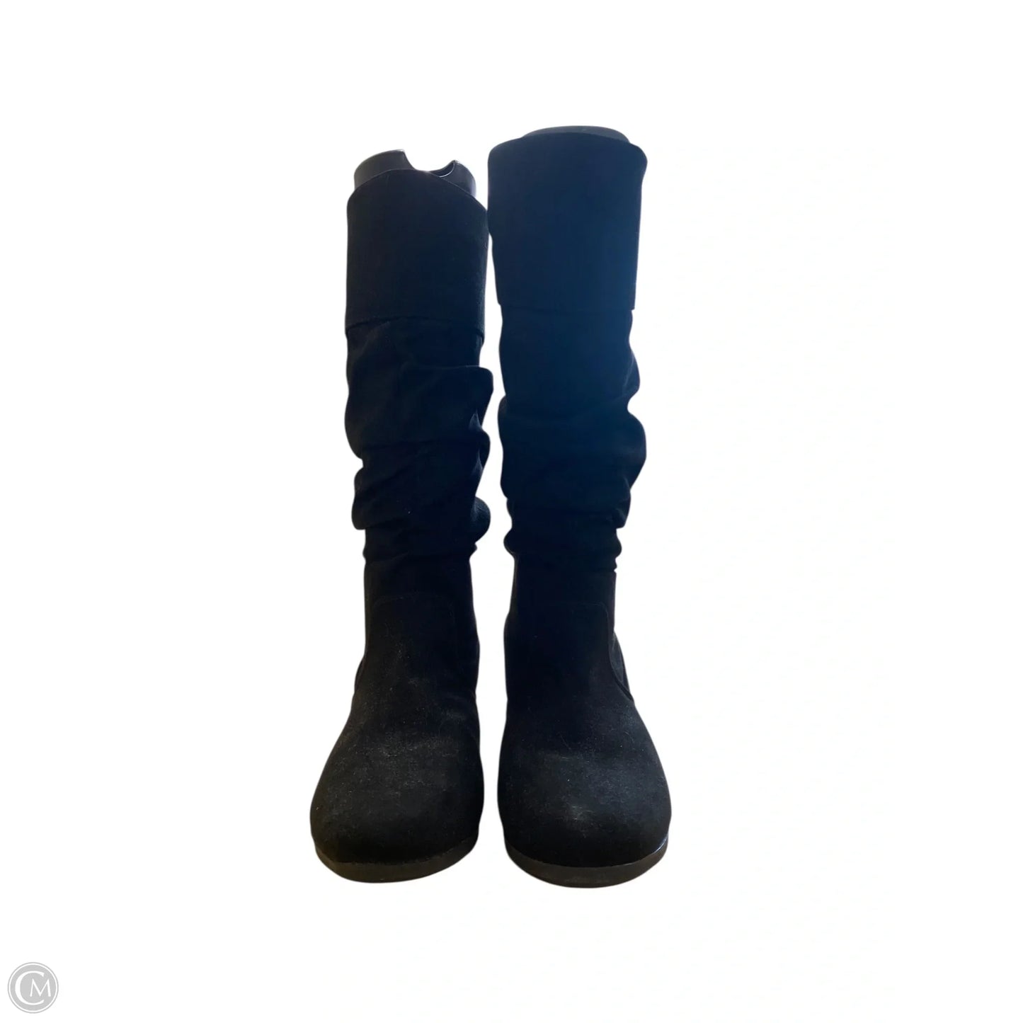 Boots Mid-calf Flats By Cmf In Black, Size: 6.5