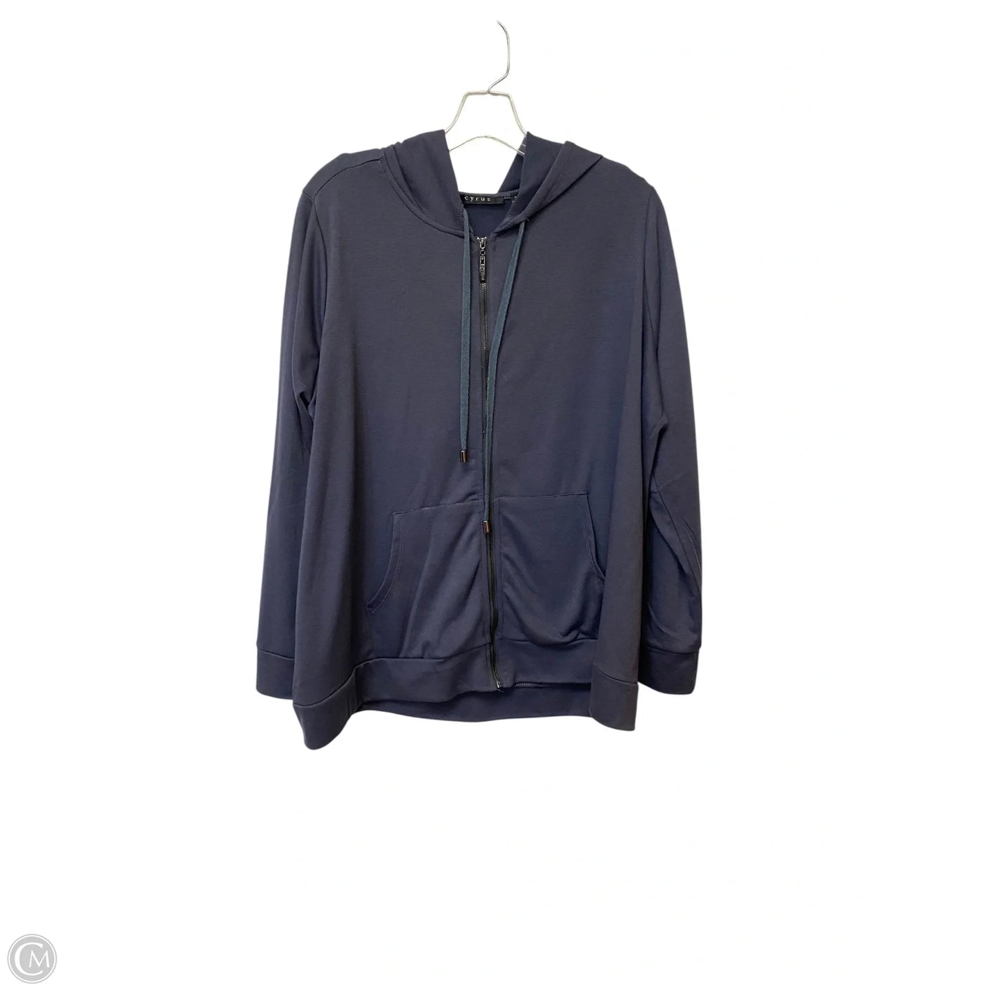 Jacket Fleece By Cyrus In Blue, Size: 2x