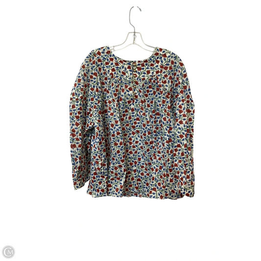 Top Long Sleeve By J. Crew In Floral Print, Size: 3x