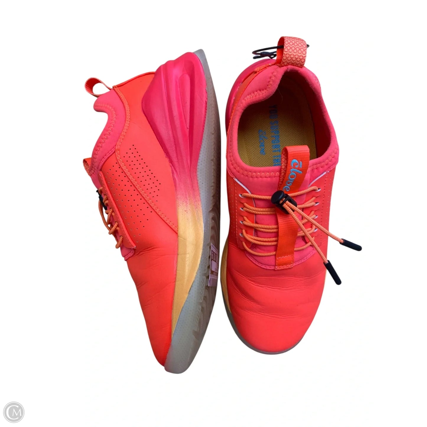 Shoes Athletic By Clothes Mentor In Orange, Size: 7