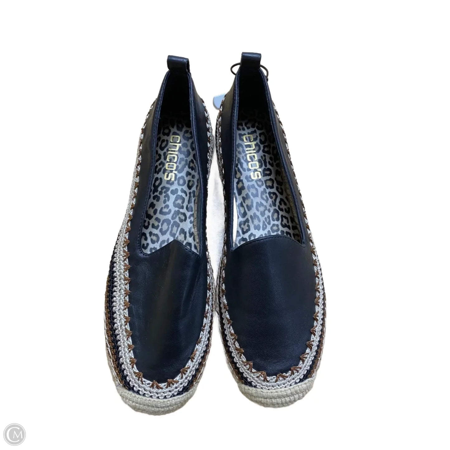 Shoes Flats By Chicos In Black, Size: 8