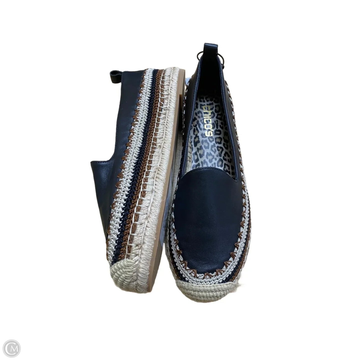 Shoes Flats By Chicos In Black, Size: 8