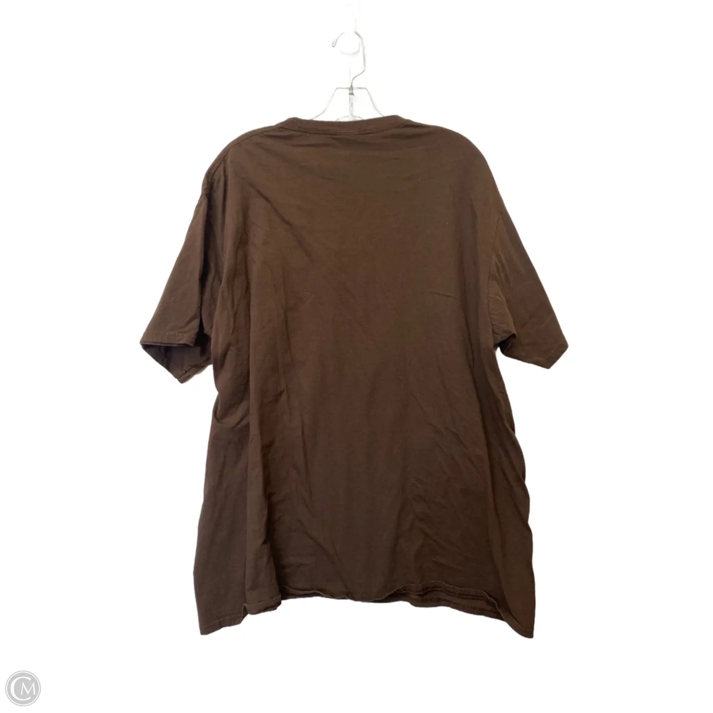 Top Short Sleeve Basic By Port & Company In Brown, Size: 2x