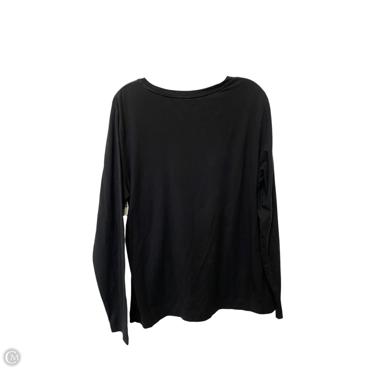 Athletic Top Long Sleeve Crewneck By Athleta In Black, Size: L