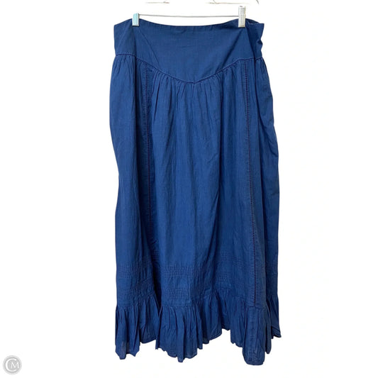 Skirt Maxi By American Eagle In Blue, Size: Xl