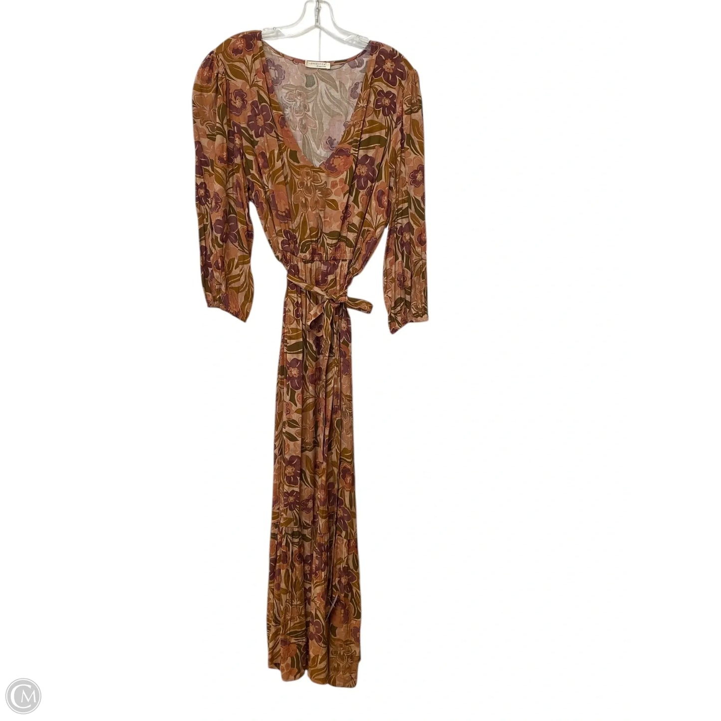 Dress Casual Maxi By Love Stitch In Floral Print, Size: L