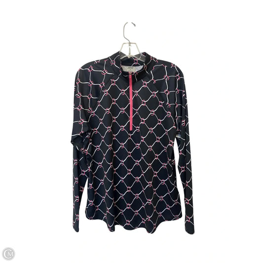 Athletic Top Long Sleeve Collar By Jofit In Black, Size: Xl