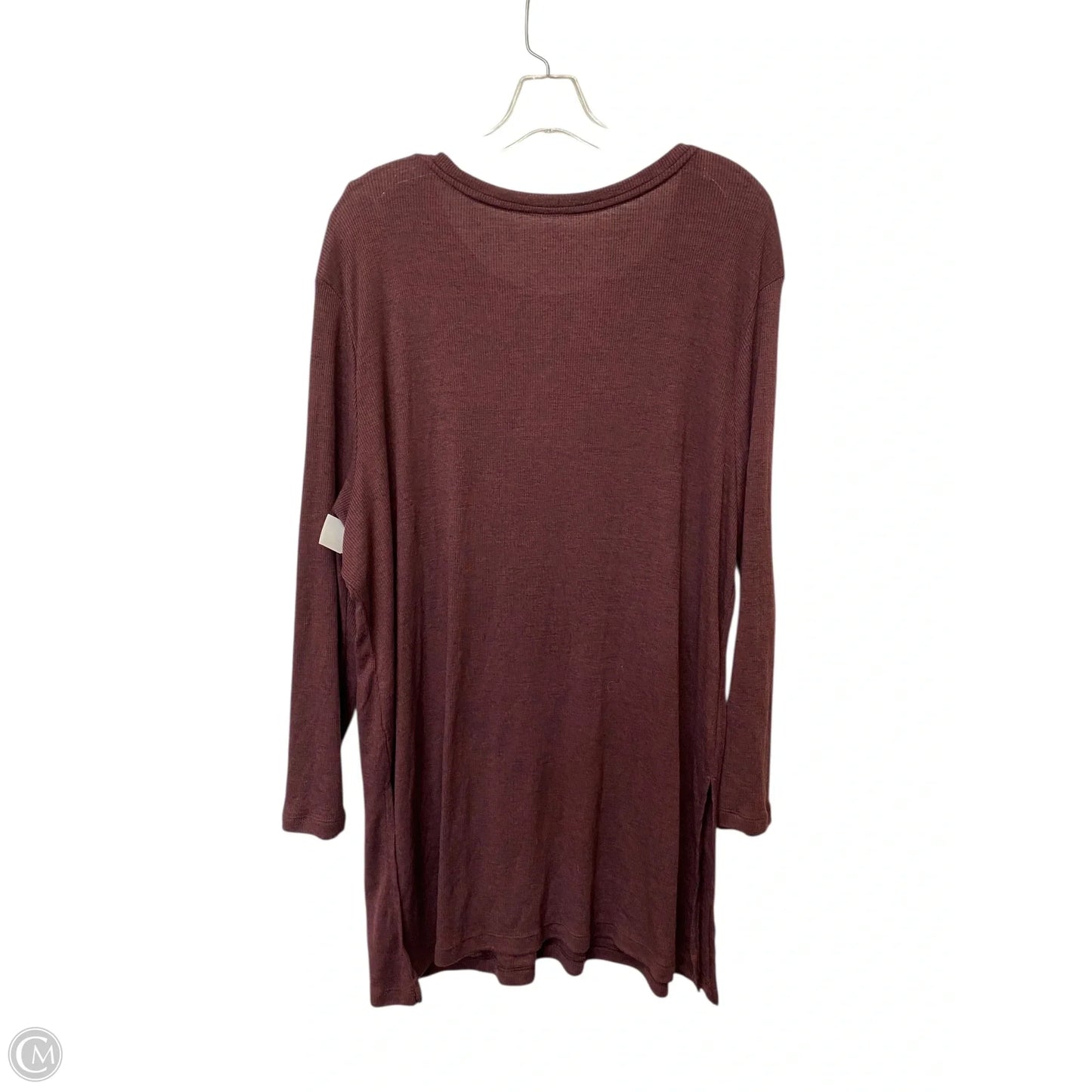 Tunic Long Sleeve By Old Navy In Maroon, Size: Xxl