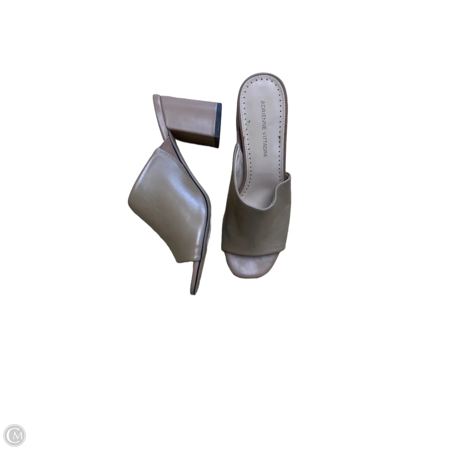 Shoes Heels Block By Adrienne Vittadini In Tan, Size: 9