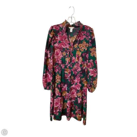Dress Casual Midi By London Times In Floral Print, Size: 10