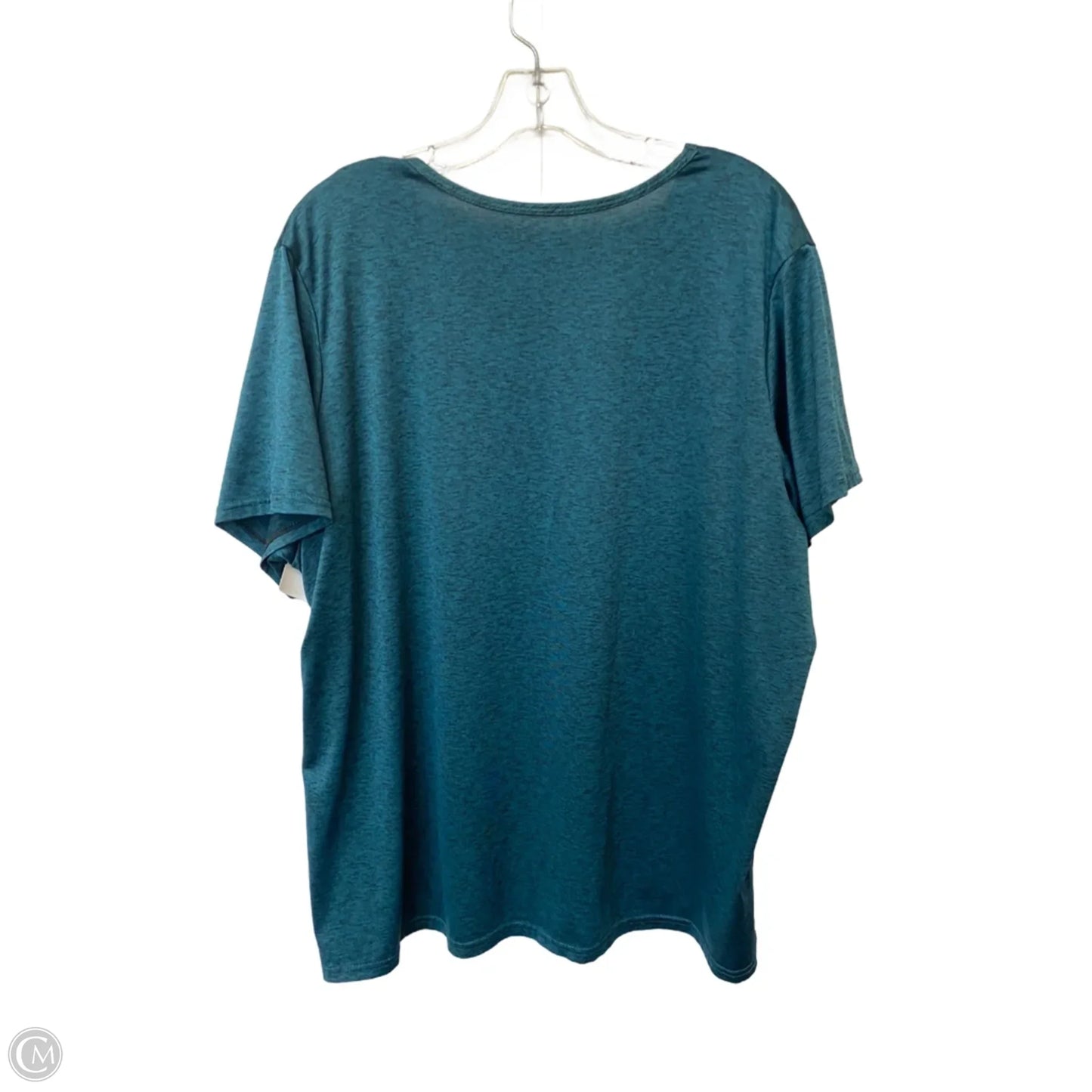 Athletic Top Short Sleeve By Cme In Green, Size: 2x