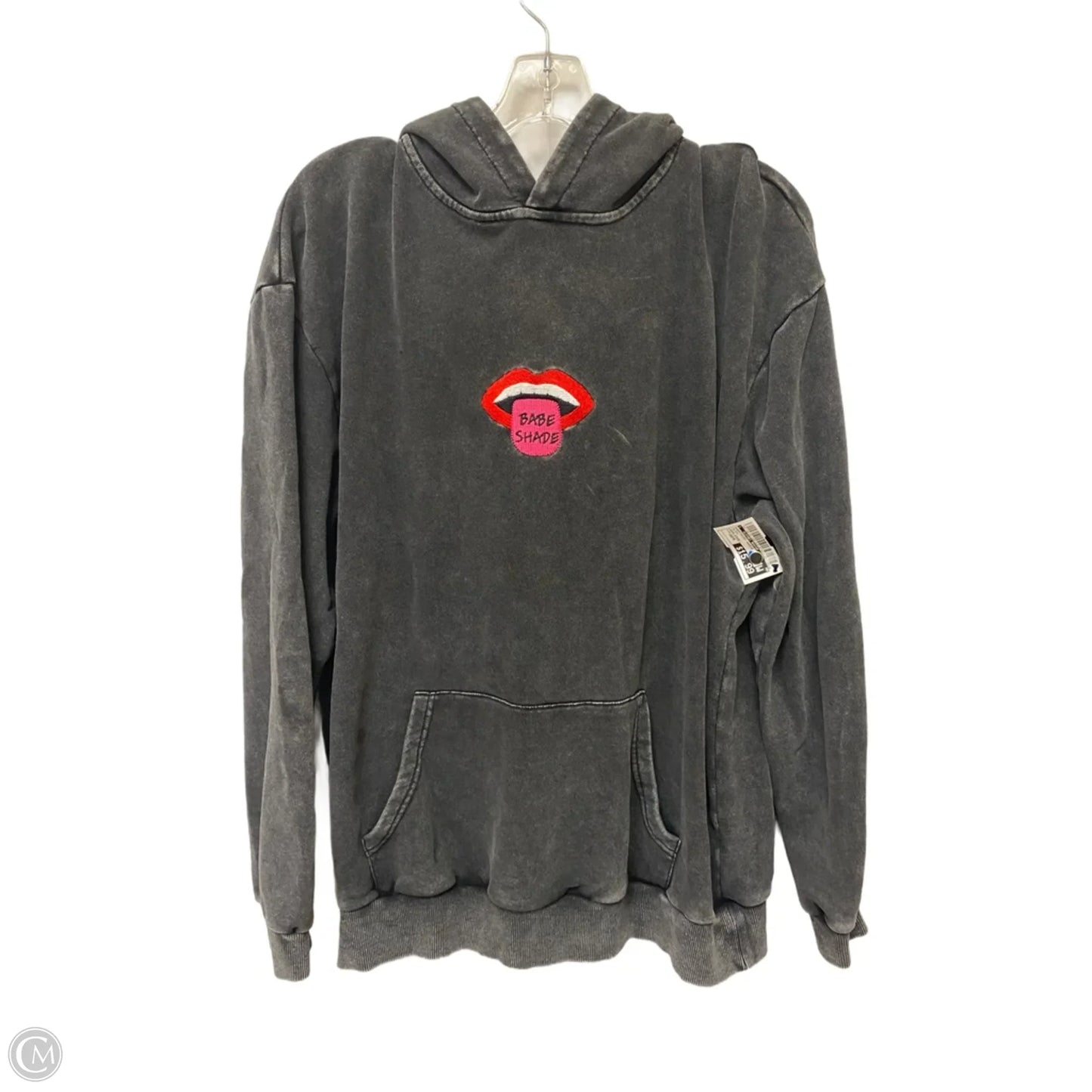 Sweatshirt Hoodie By Clothes Mentor In Black, Size: Osfm