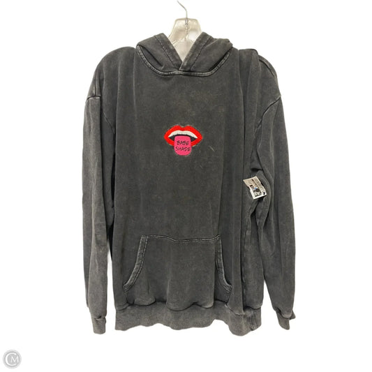 Sweatshirt Hoodie By Clothes Mentor In Black, Size: Osfm