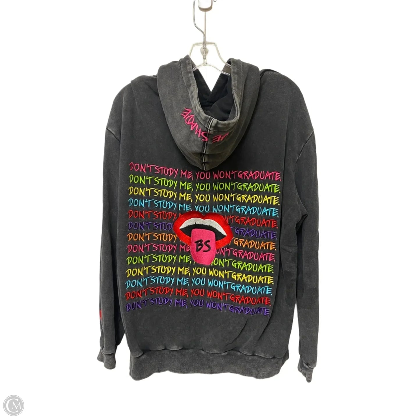 Sweatshirt Hoodie By Clothes Mentor In Black, Size: Osfm