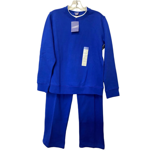 Lounge Set Pants By Laura Scott In Blue, Size: M