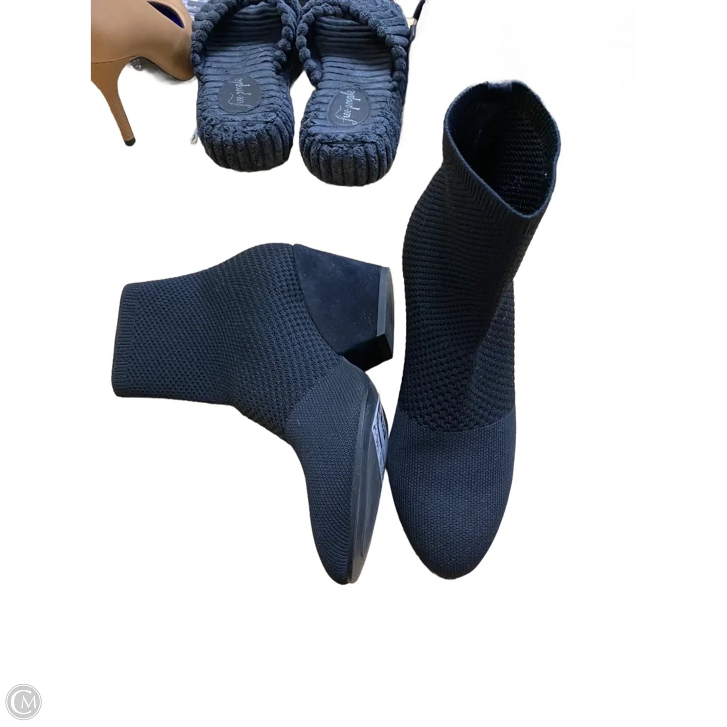 Boots Ankle Heels By Eileen Fisher In Black, Size: 7