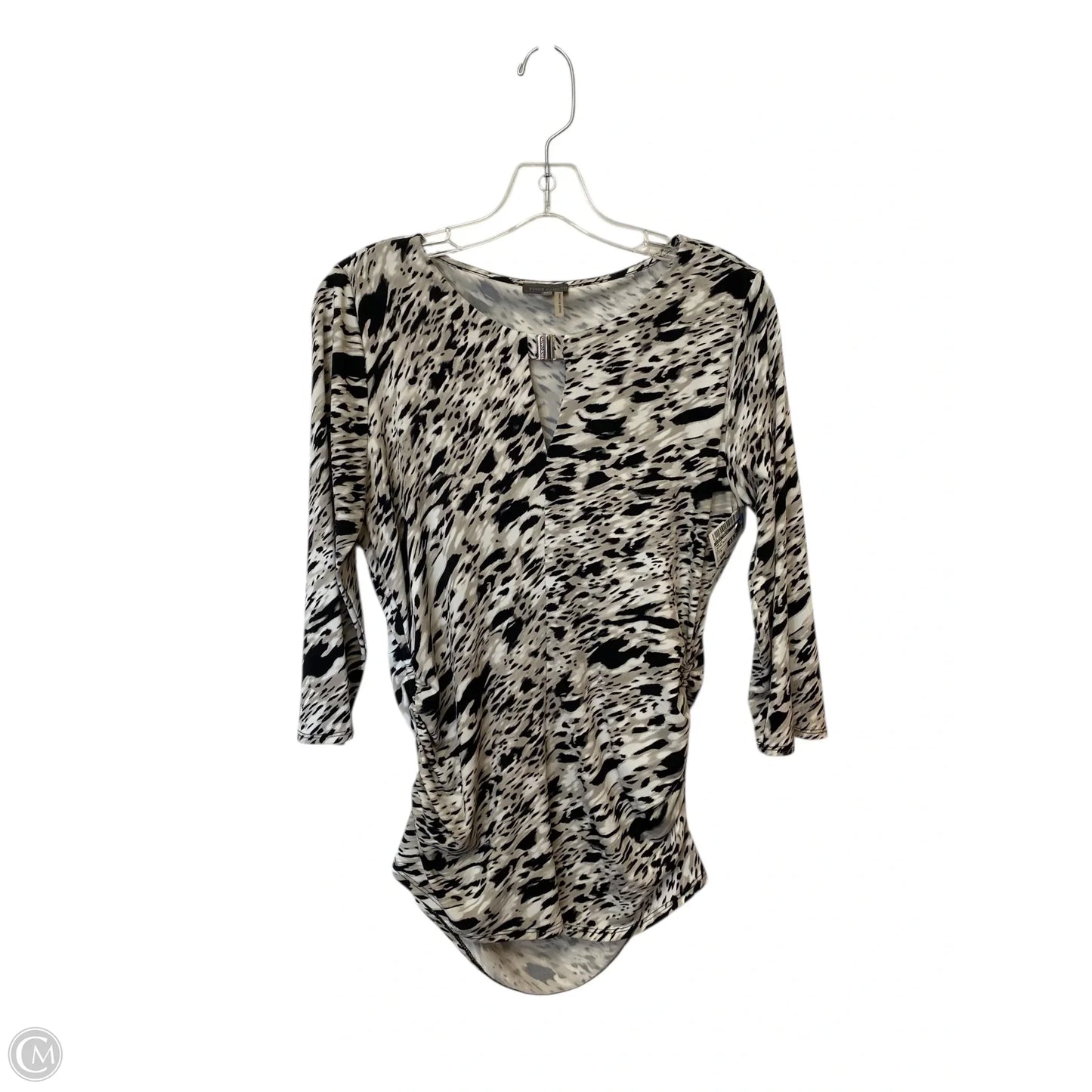 Top Long Sleeve By Vince Camuto In Animal Print, Size: M