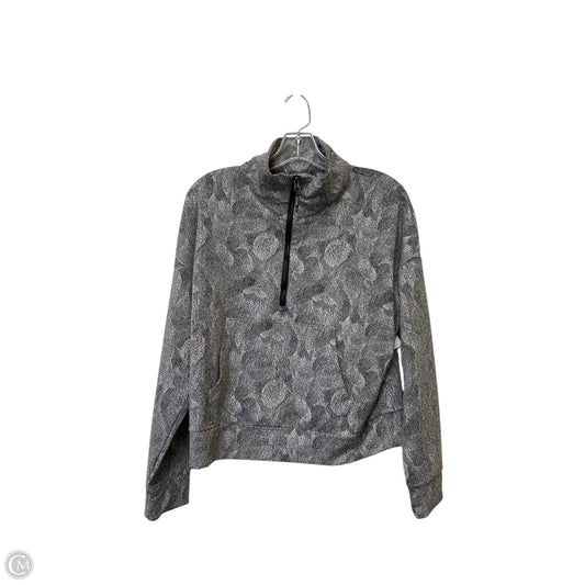 Athletic Jacket By Kyodan In Grey, Size: M