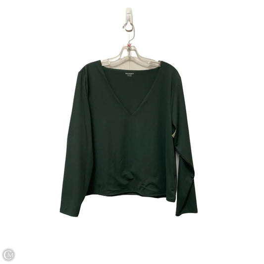 Top Long Sleeve Basic By Old Navy In Green, Size: 2x