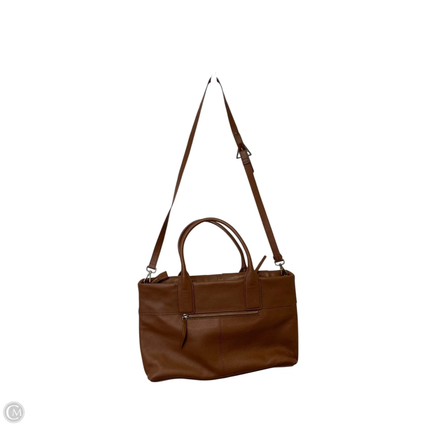 Handbag Leather By Clothes Mentor, Size: Medium