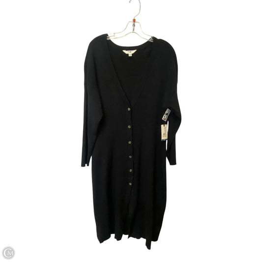 Cardigan By Terra & Sky In Black, Size: 2x