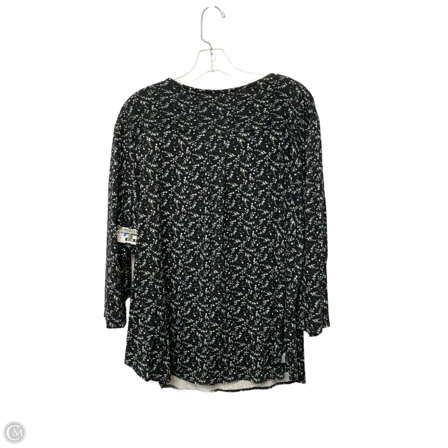 Top Long Sleeve By Philosophy In Floral Print, Size: 3x