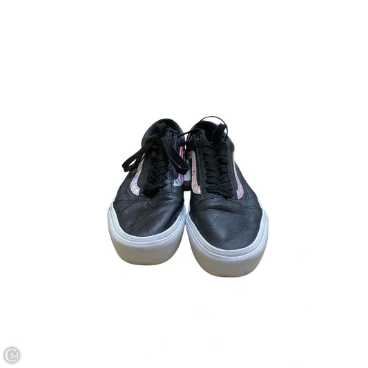 Shoes Flats By Vans In Black, Size: 8