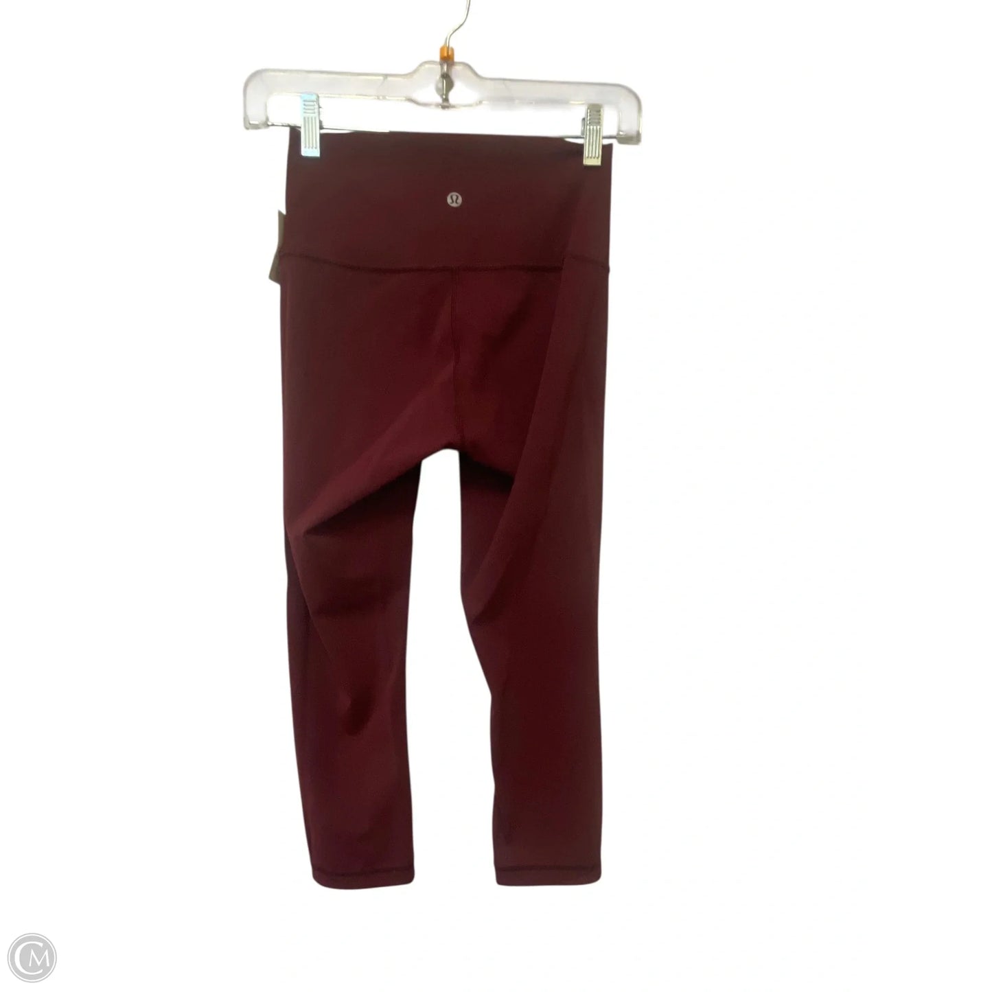 Athletic Leggings By Lululemon In Maroon, Size: 4