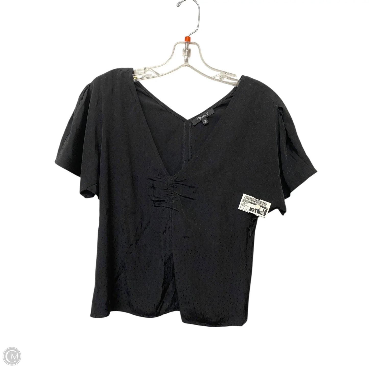 Top Short Sleeve By Madewell In Black, Size: 0