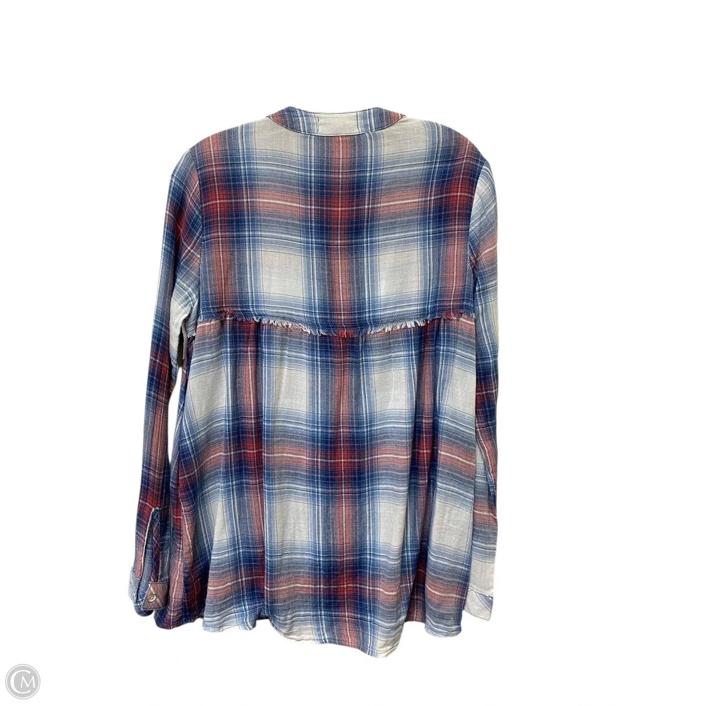 Top Long Sleeve By Cloth & Stone In Plaid Pattern, Size: Xs