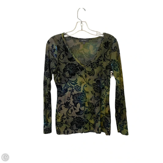 Top Long Sleeve Basic By Karen Kane In Green, Size: M