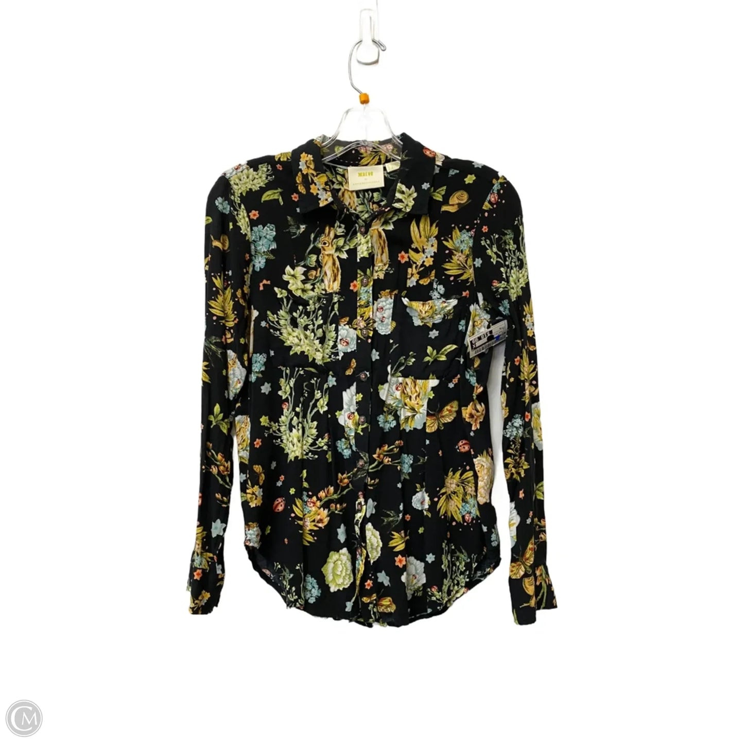 Top Long Sleeve By Maeve In Floral Print, Size: 6